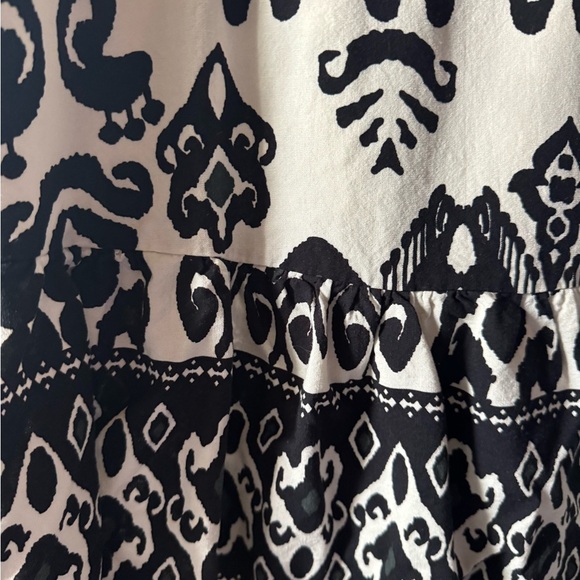 Zara Black and White Mini Sundress with Bishop Sleeves - Picture 6 of 11